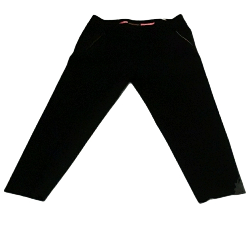 LUISA CERANO BLACK DRESS PANTS 14 Front Zip Pocket